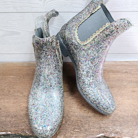 Jack Rogers Sparkley Rain Booties - Picture 2 of 7